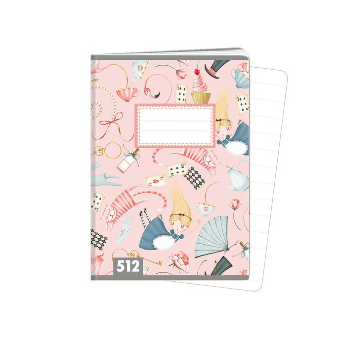 1591-0387 Exercise book A5, TYPE 512 Alice’s adventures in Wonderland