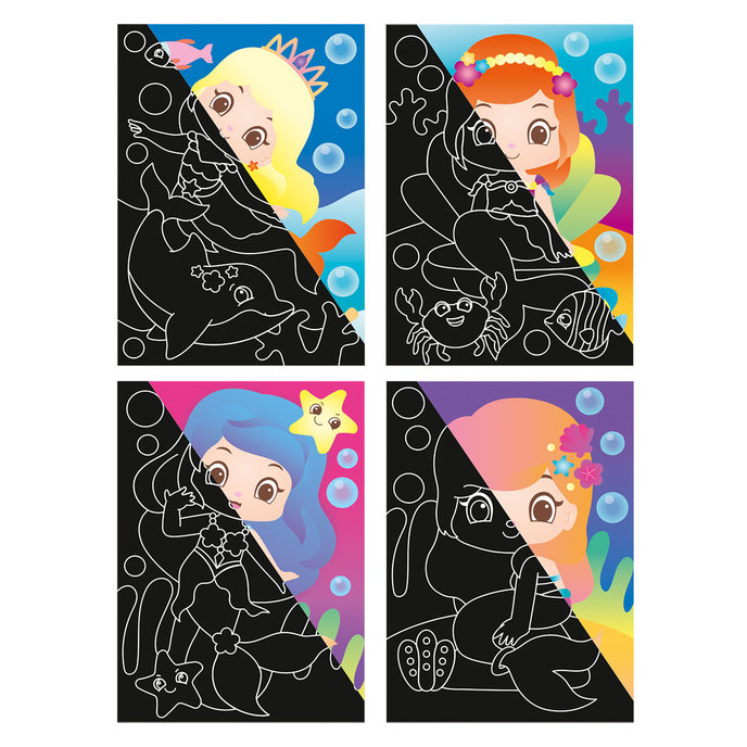 1936-0006 Kreatívna sada - Škrabacie obrázky