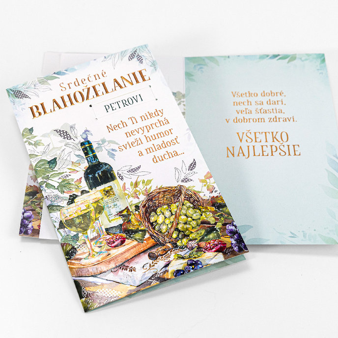 15-6580 Blahoprajná karta gratulačná SK