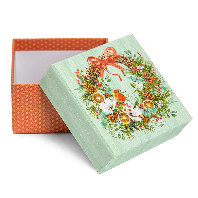 2551-1004 Vianočná darčeková krabička s hudbou