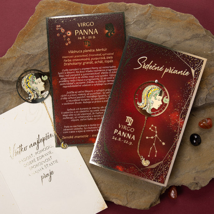 15-6487 Blahoprajná karta gratulačná zverokruh SK PANNA