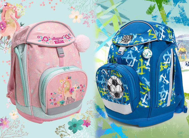 Anatomical school backpack