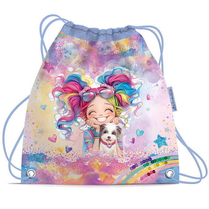 1830-0426 Vrecko na prezuvky / šport. potreby Rainbow Ella