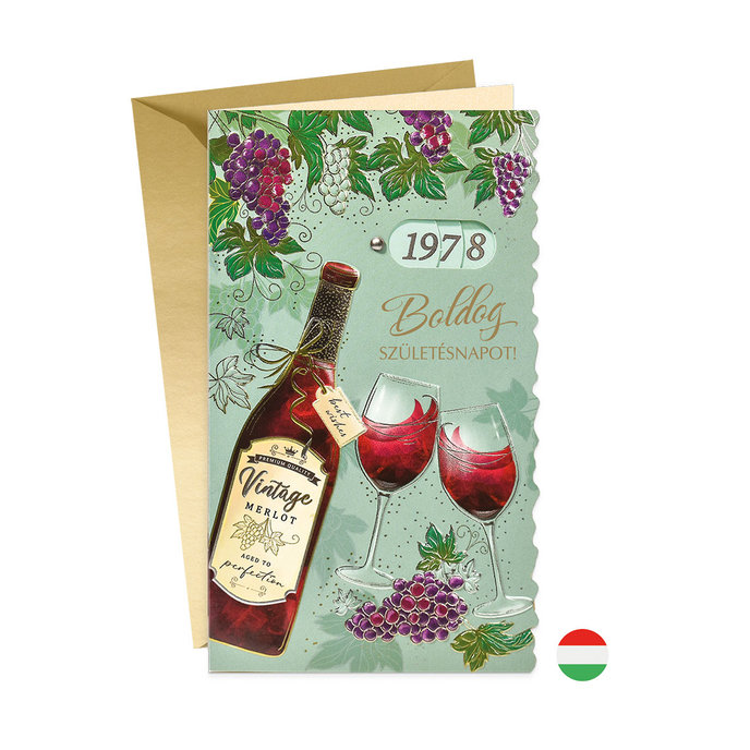 15-6601 Blahoprajná karta gratulačná otočník HU