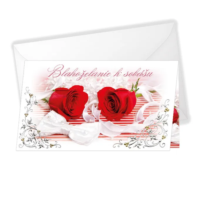 13-6097 Wedding greeting card with money flap SK