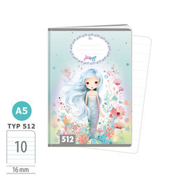 1591-0412-1 Zošit A5, 10 listov, TYP 512 Mermaid