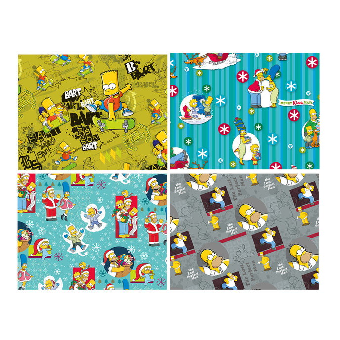 0929-8001 Baliaci papier rolka The Simpsons