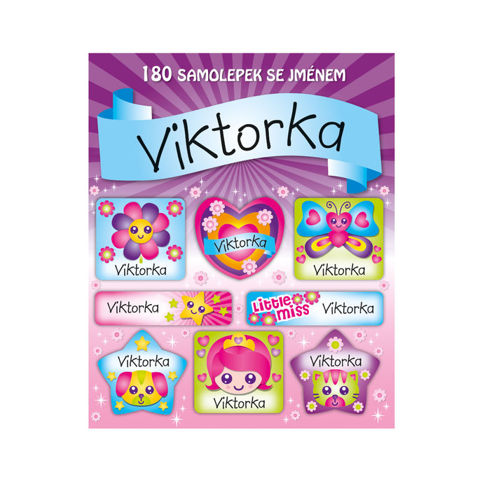 1114-0136 Trhací blok so samolepkami - 15 listov, Viktorka