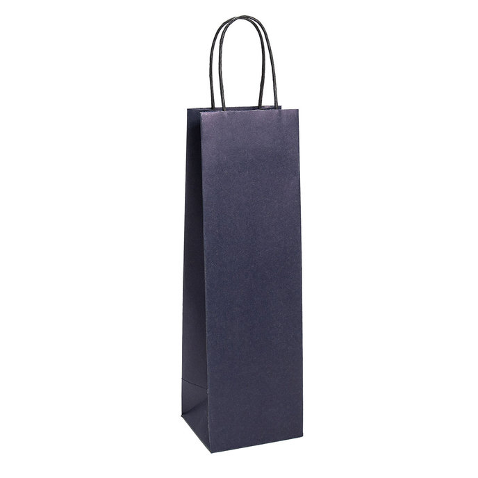 7738-0002 Gift bag for vine NATUR blue