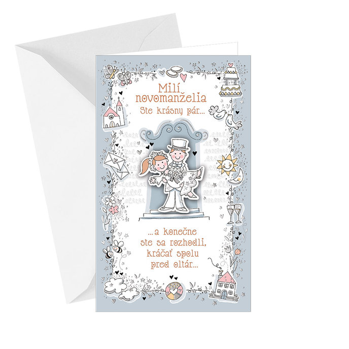 13-6105 Wedding greeting card SK