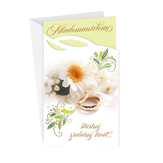 13-6171 Wedding greeting card with money flap SK