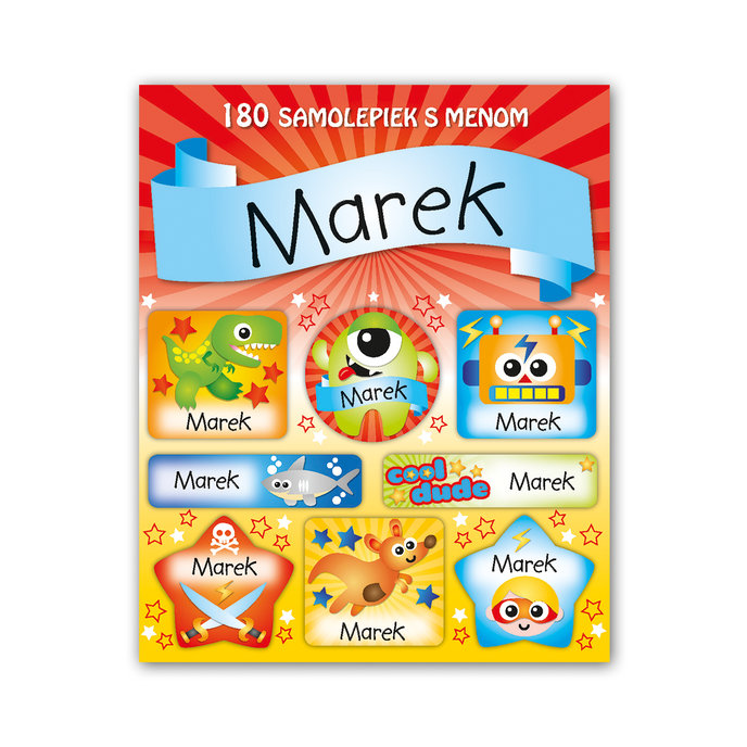 1114-0074 Tear-off block with stickers - 15 sheets, Marek
