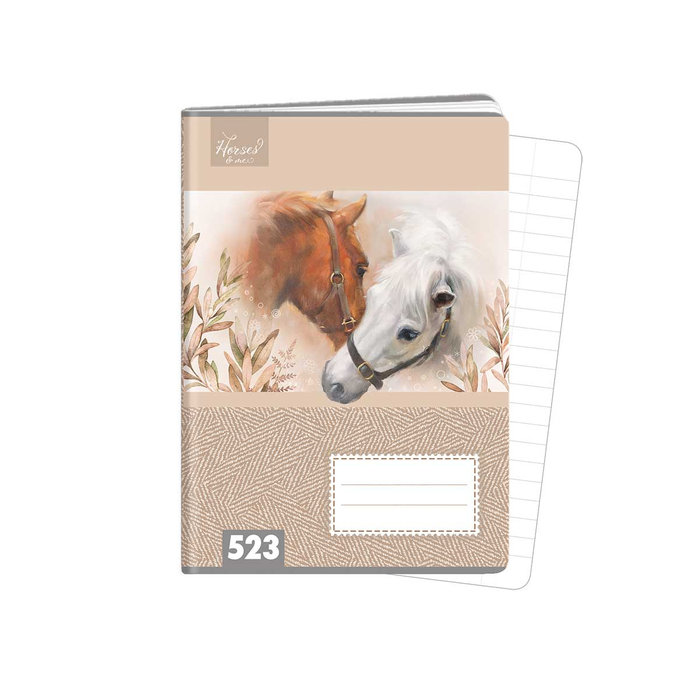 1593-0360 Exercise book A5, TYPE 523 Horses & me
