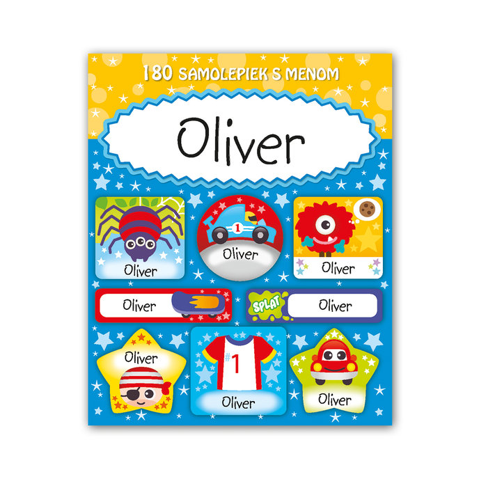 1114-0071 Tear-off block with stickers - 15 sheets, Oliver