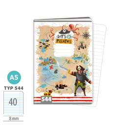 1592-0363 Zošit A5, 40 listov, TYP 544 Let’s be Pirates