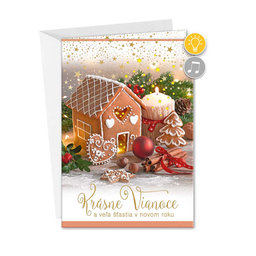 71-8023 Christmas greeting card music SK