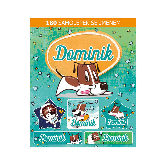 1114-0162 Tear-off block with stickers - 15 sheets, Dominik