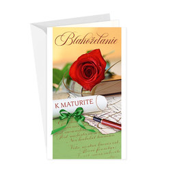 18-6009 Blahoprajná karta k ukončeniu štúdia SK/Maturita