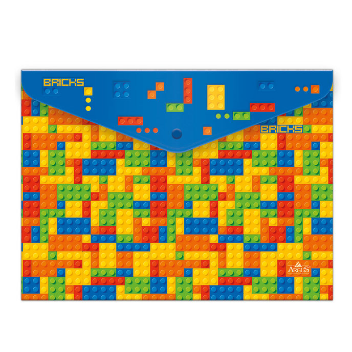 1650-0284 Plastový obal A4 s drukom Colour bricks