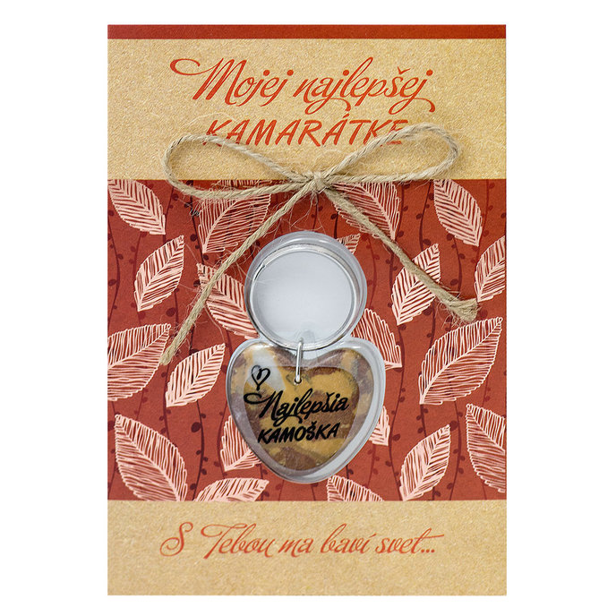 2322-0006 Greeting card with keyring