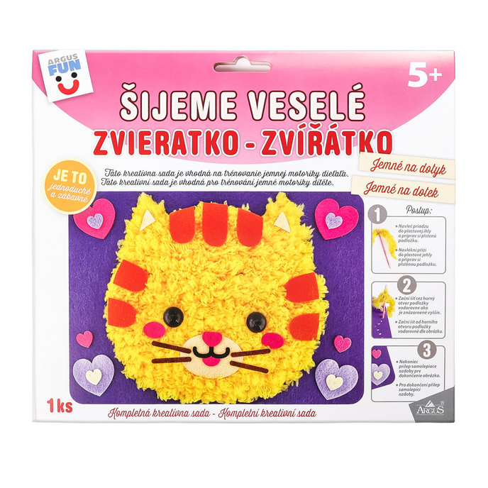 1938-0003 Kreatívna sada - šijeme plstené zvieratko