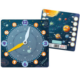 1711-0428 Paper clock Cosmic adventure