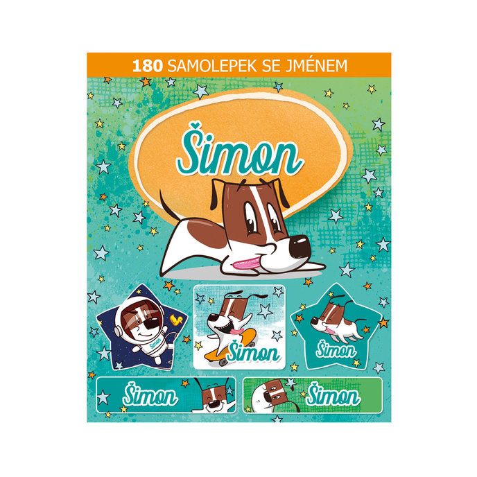 1114-0165 Tear-off block with stickers - 15 sheets, Šimon