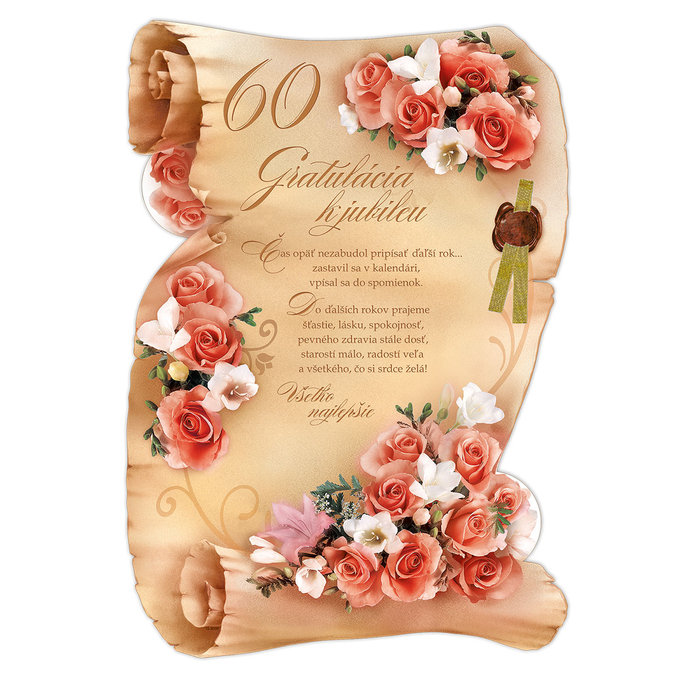 15-8008 Blahoprajná karta gratulačná SK/60