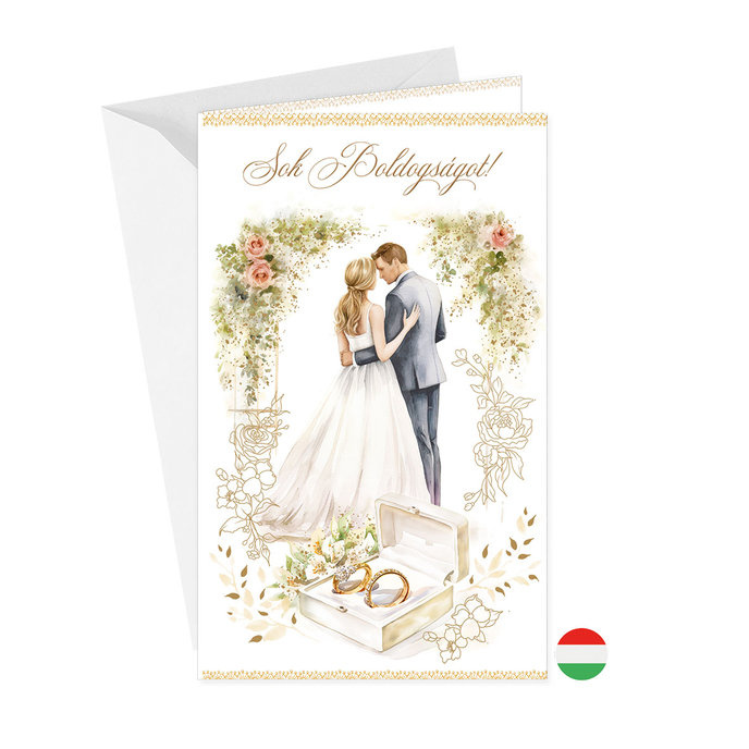13-6178 Blahoprajná karta svadobná HU