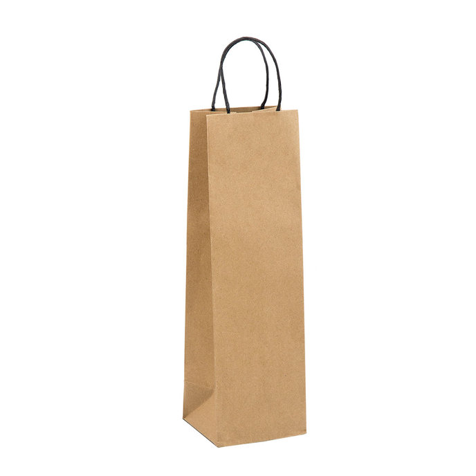 7737-0001 Gift bag for vine NATUR brown