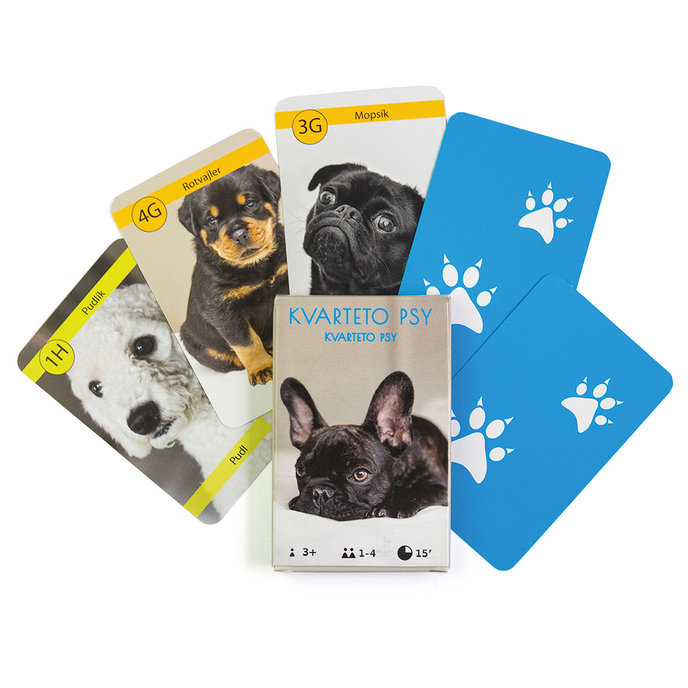 2201-0059 Playing Cards - quartets Dogs