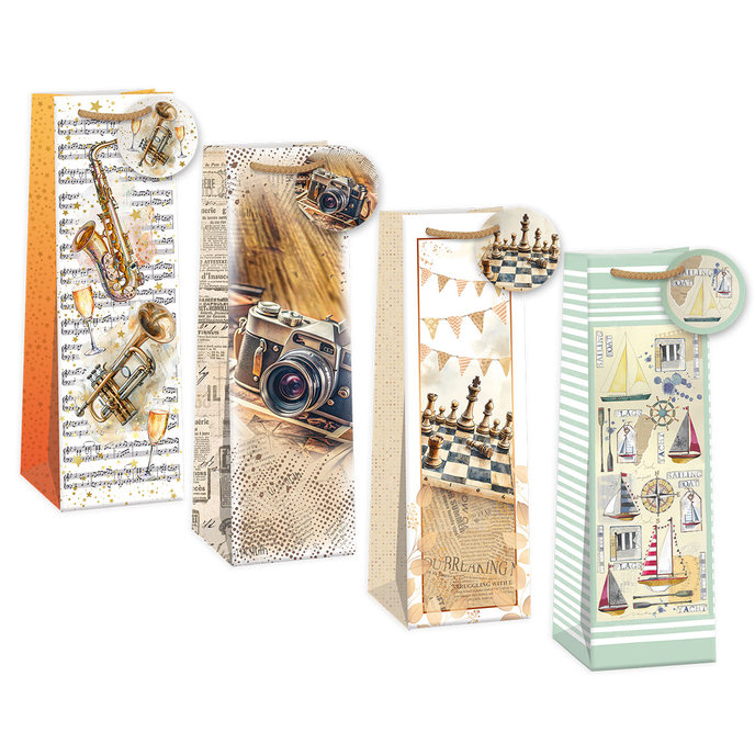 0735-0013 Gift bag for wine mix.