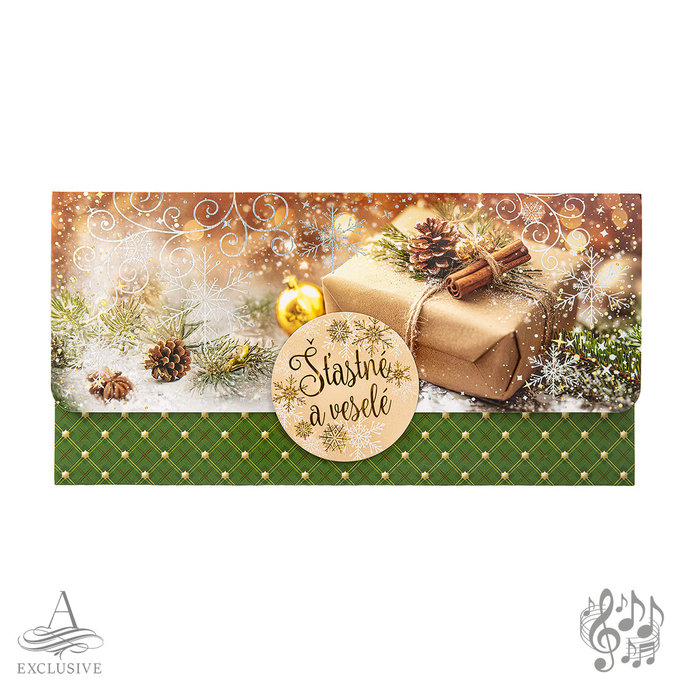 81-7001 SK Christmas envelope with music