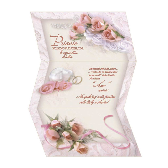 13-755 Wedding greeting card SK