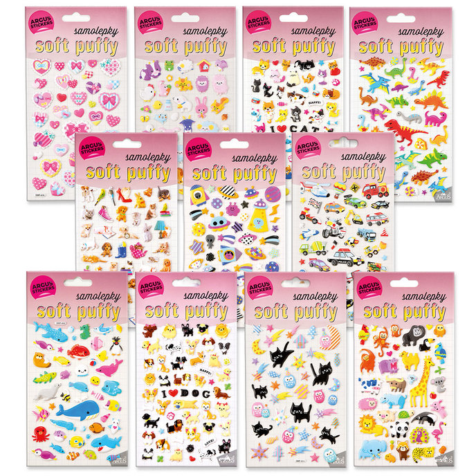 2605-8001 Decorative Stickers Soft Puffy - MIX