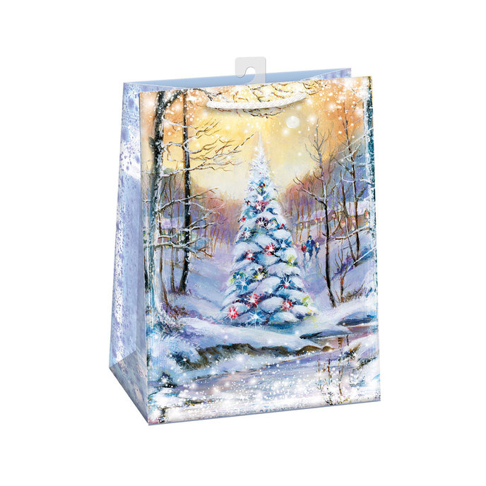 0853-0452 H Darčeková taška vianočná MATNÁ