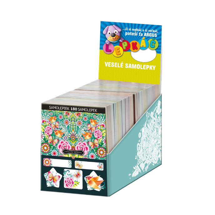 1115-8001 Tear-off block with stickers lic., Mix 36pcs