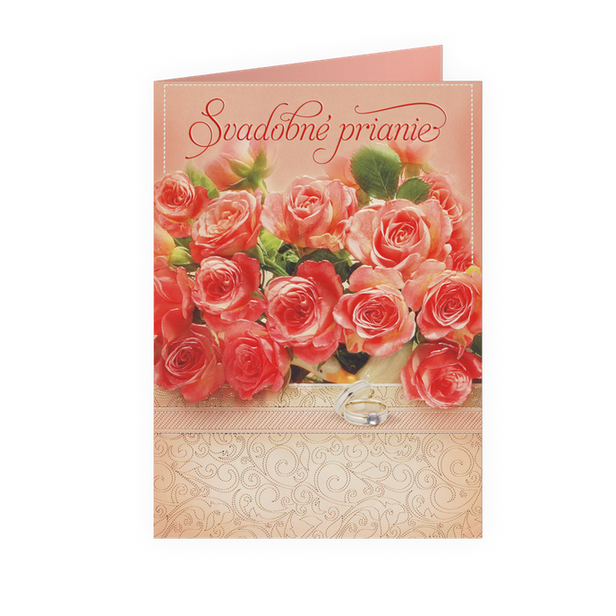 73-634 Wedding greeting card SK