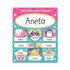 1114-0118 Tear-off block with stickers - 15 sheets, Aneta