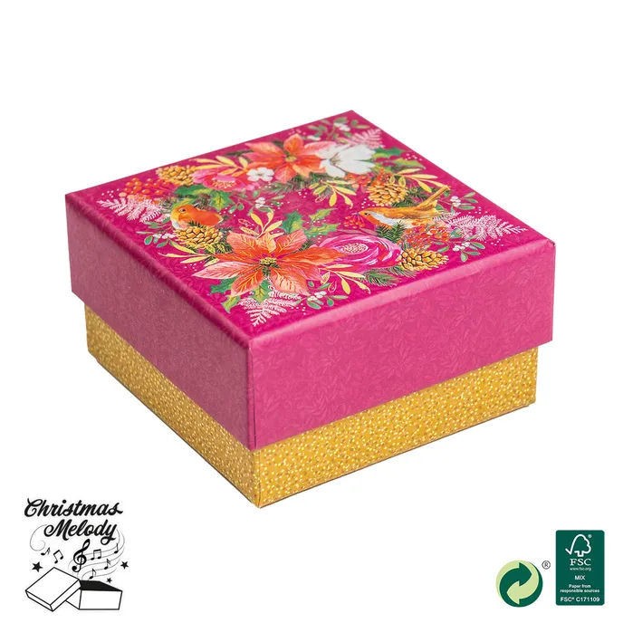 2551-1005 Christmas gift box with music