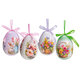2346-0008 Easter decoration - Easter eggs, h. 75 mm, pkg. 4 pcs