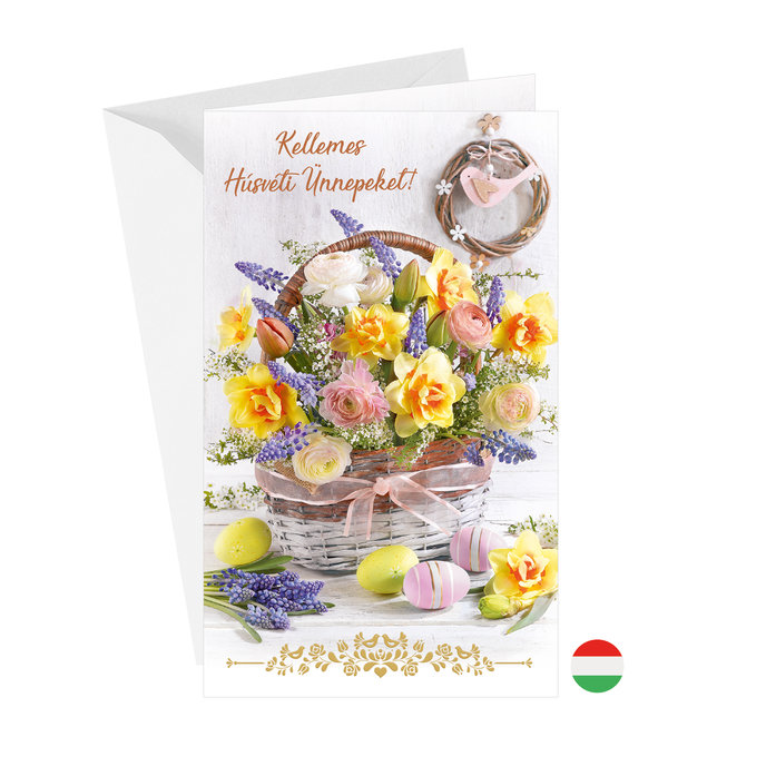 12-6022 Easter greeting card HU