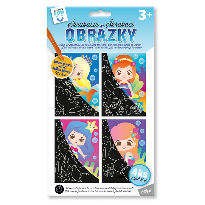 1936-0006 Kreatívna sada - Škrabacie obrázky