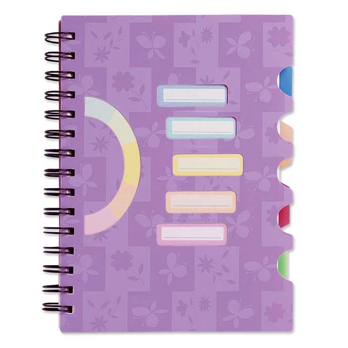 1551-0010 Spiral notepad A5 with dividers