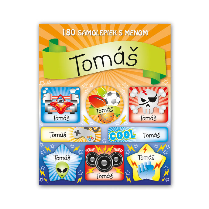 1114-0066 Tear-off block with stickers - 15 sheets, Tomáš
