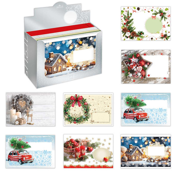 1071-V005 Envelope B6 printed, Christmas mix 120pcs