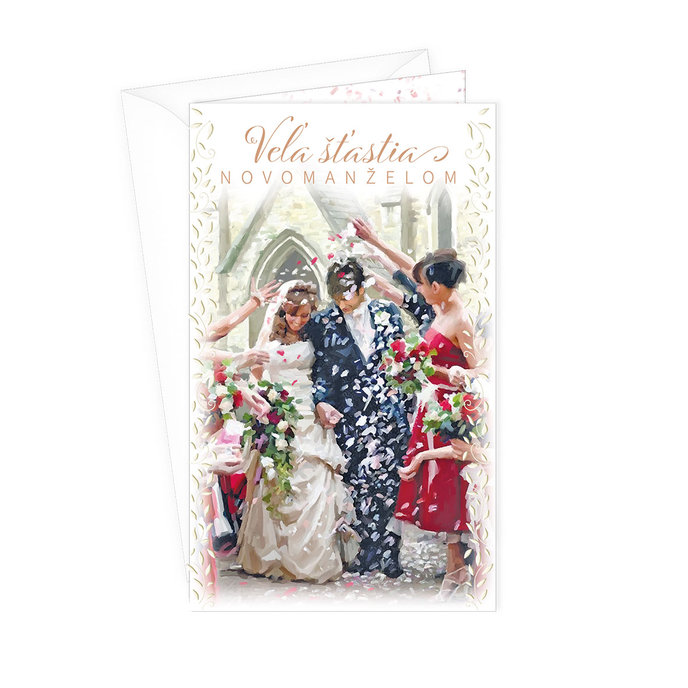 13-6160 Wedding greeting card with money flap SK