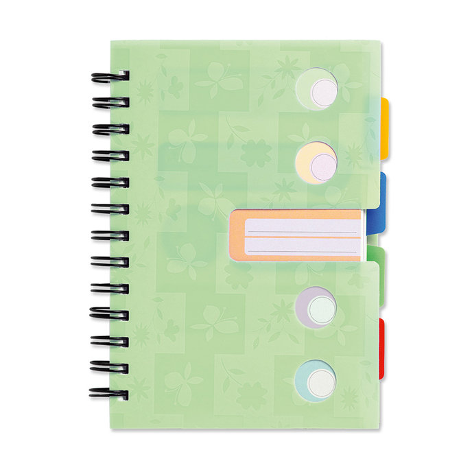 1553-0005 Spiral notepad B6 with dividers