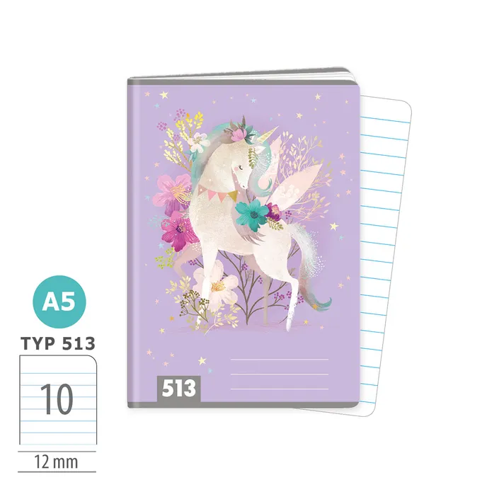 1594-0386 Exercise book A5, TYPE 513 Magical WORLD
