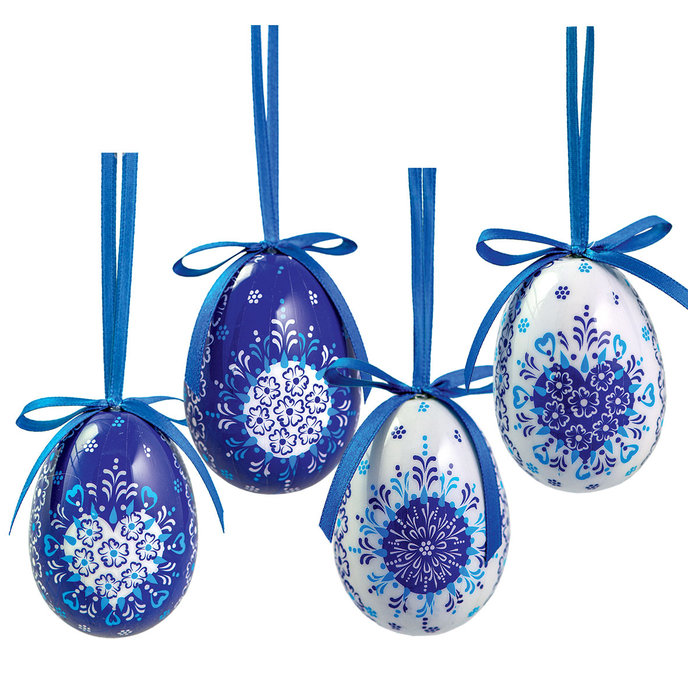 2346-0003 Easter decoration - Easter eggs, h. 75mm, pkg. 4ks